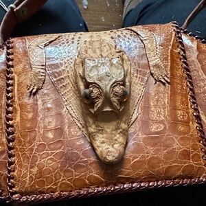 Authentic croc Leather Handbag